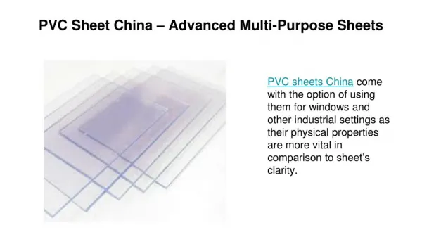 PVC Sheet China – Advanced Multi-Purpose Sheets