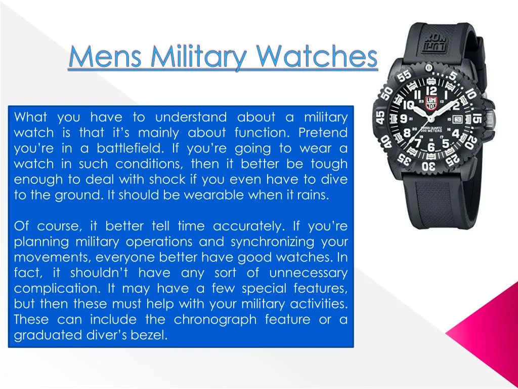 mens military watches