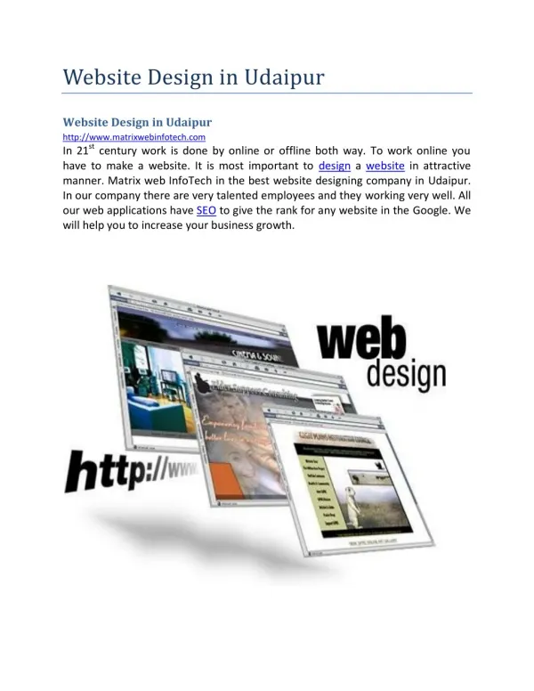 Website Design in Udaipur