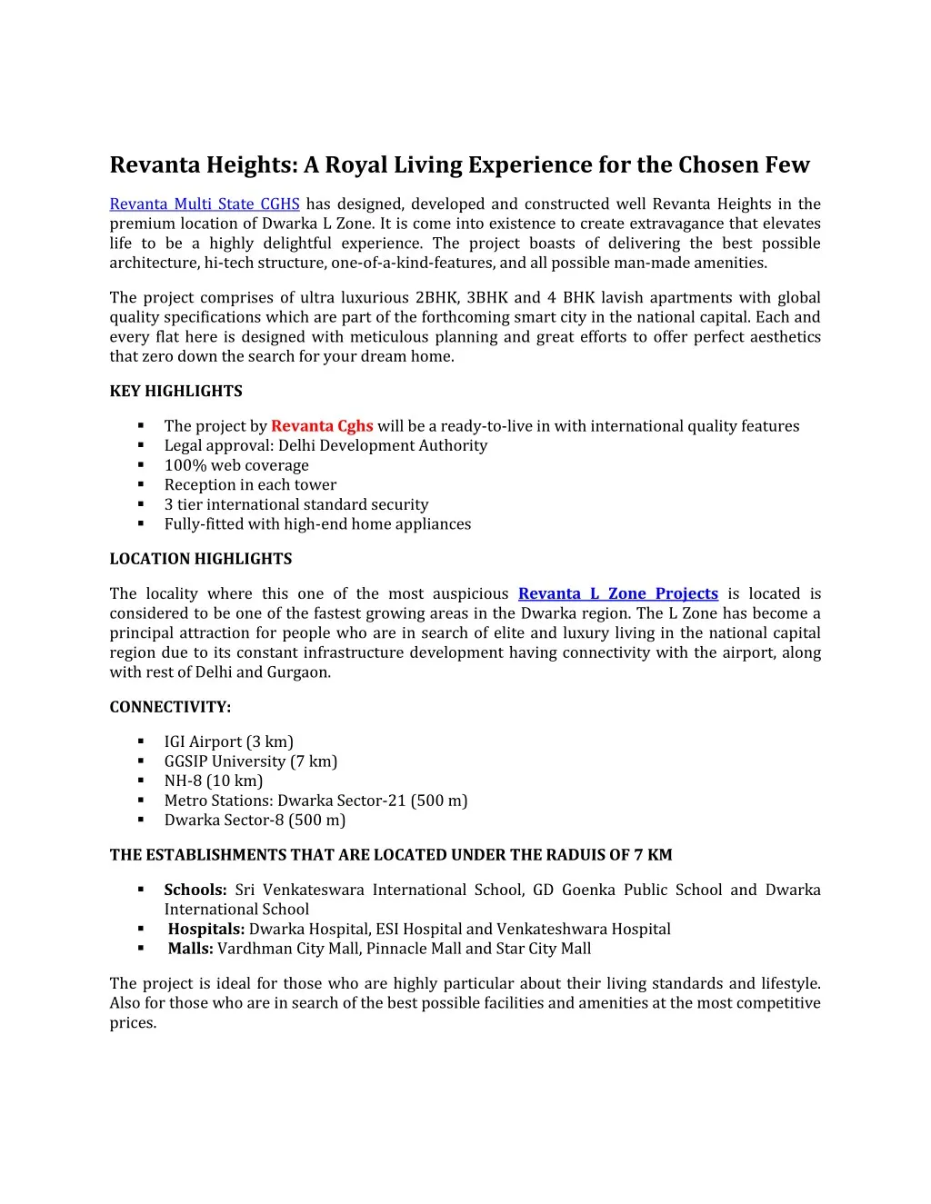 revanta heights a royal living experience