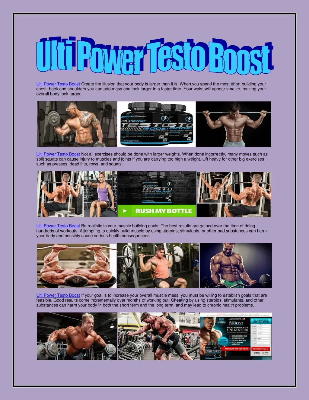 ulti power testo boost create the illusion that