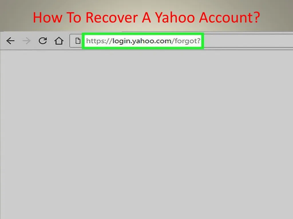 how to recover a yahoo account