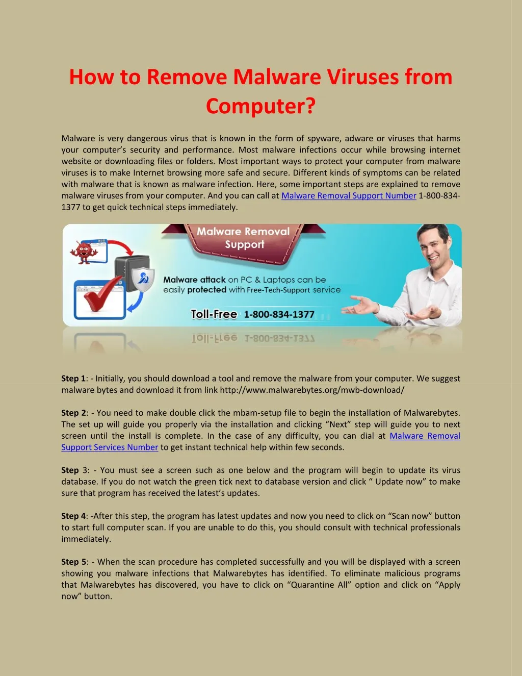 how to remove malware viruses from computer