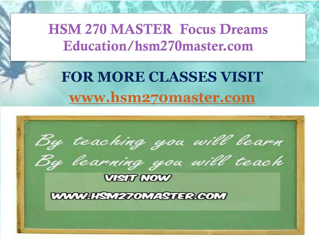 hsm 270 master focus dreams education hsm270master com