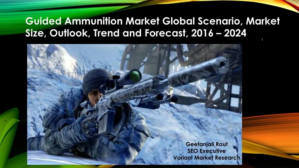 guided ammunition market global scenario market