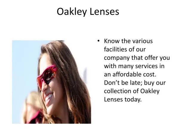 Replacement Lenses for Oakley