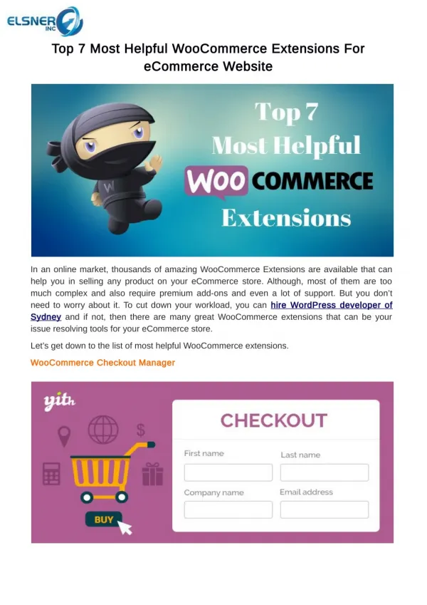 Top 7 Most Helpful WooCommerce Extensions For eCommerce Website
