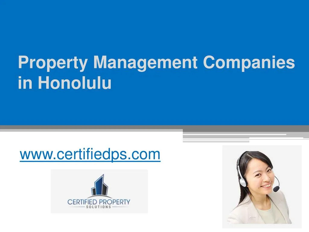 property management companies in honolulu