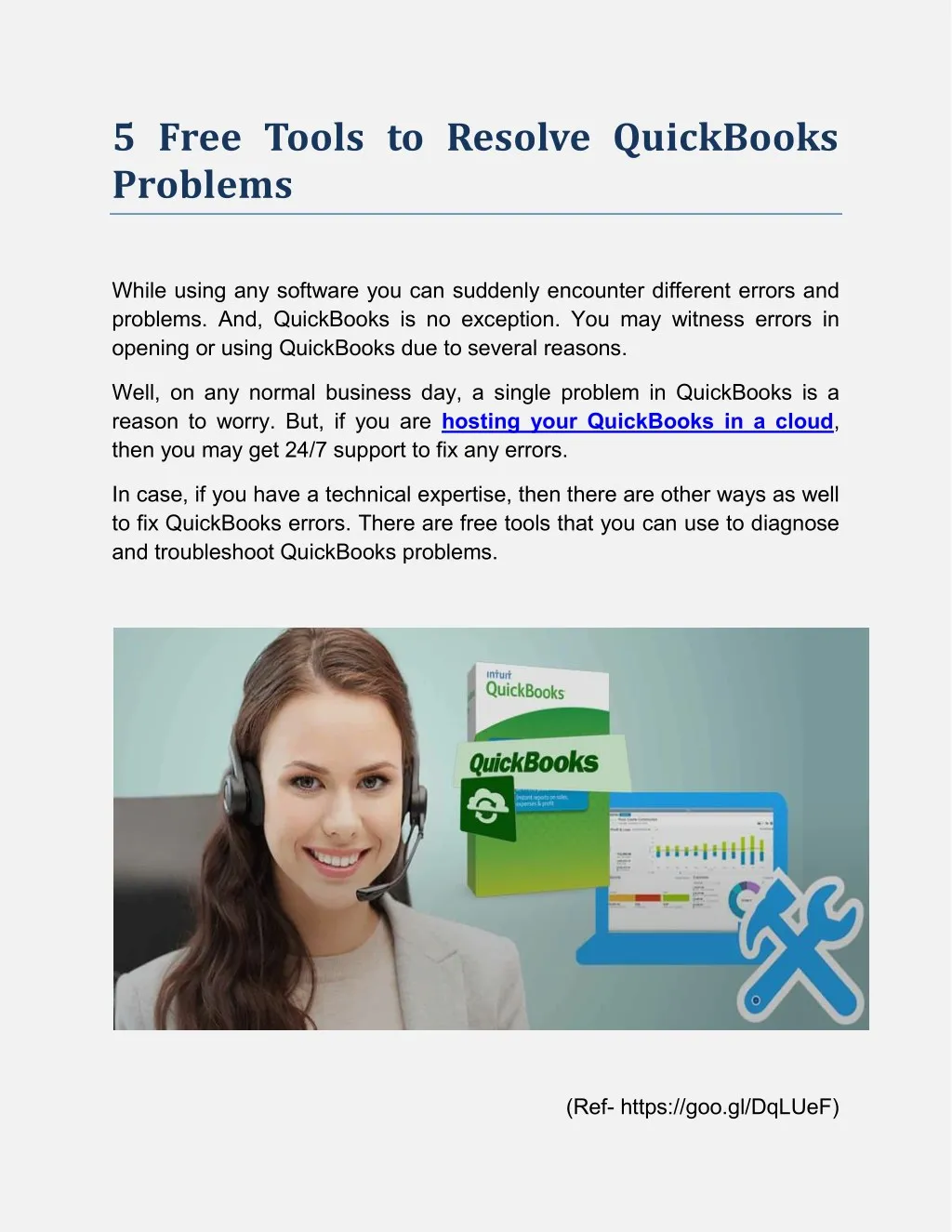 5 free tools to resolve quickbooks problems