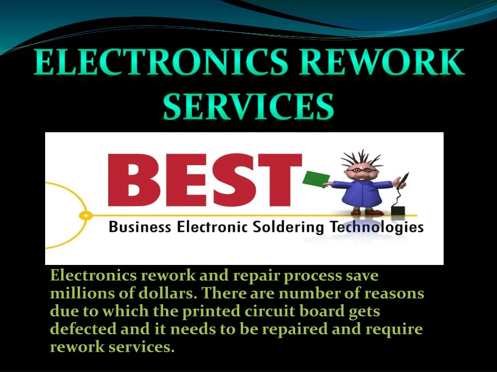 electronics rework and repair process save