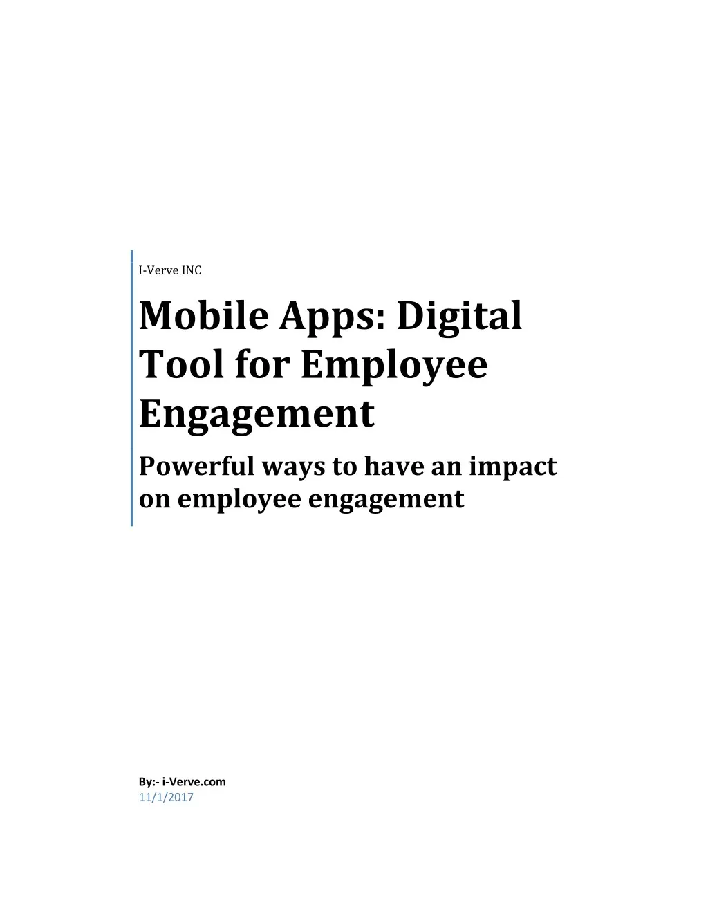 i verve inc mobile apps digital tool for employee