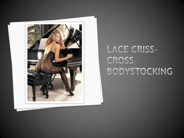 Cassinovas Lace Criss-Cross Bodystocking