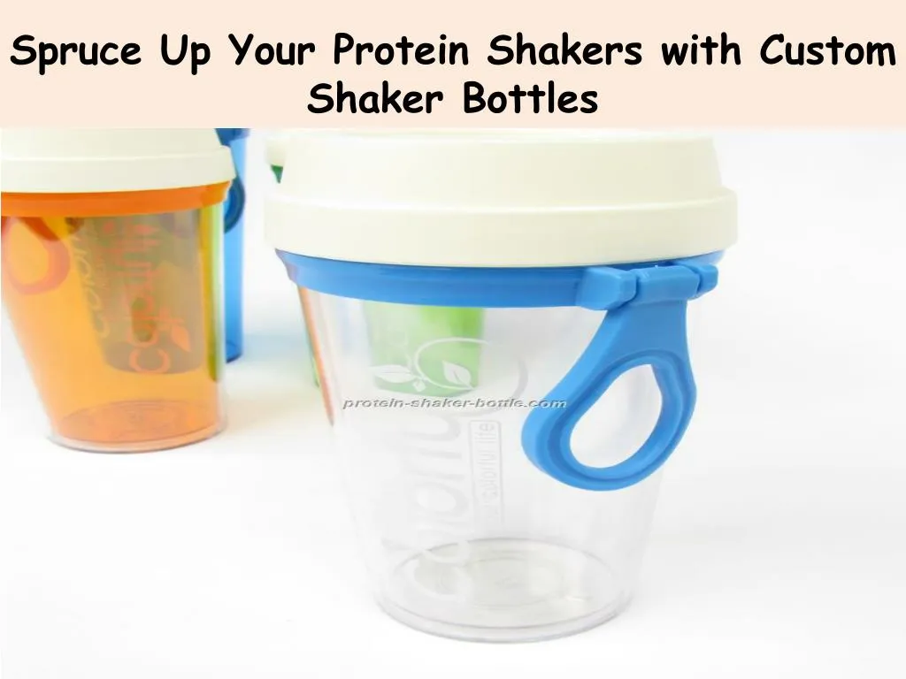 spruce up your protein shakers with custom shaker