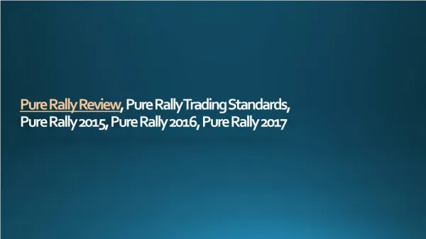 Pure Rally UK and Pure Rally Review