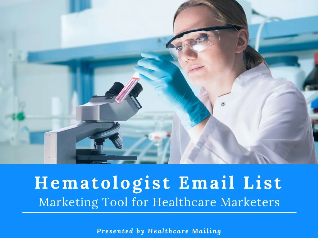 hematologist email list marketing tool