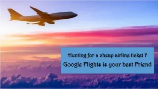 Hunting for a cheap airline ticket ?