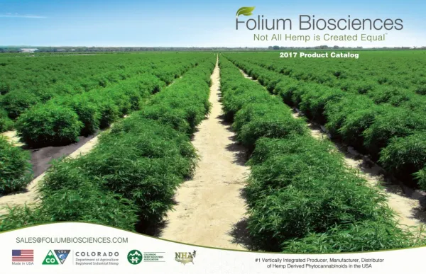 Folium Biosciences - CBD Manufacturer & Distributor