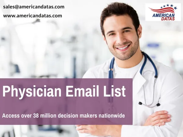 Physician Email List| Mailing Addresses | Physician Database