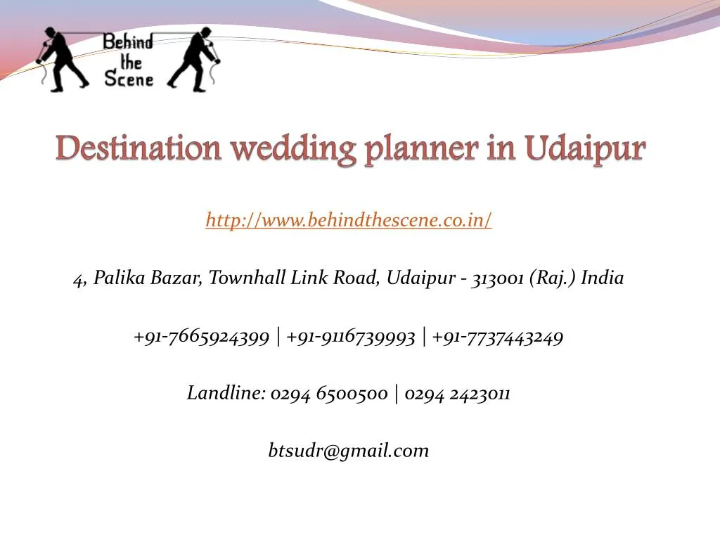 destination wedding planner in udaipur