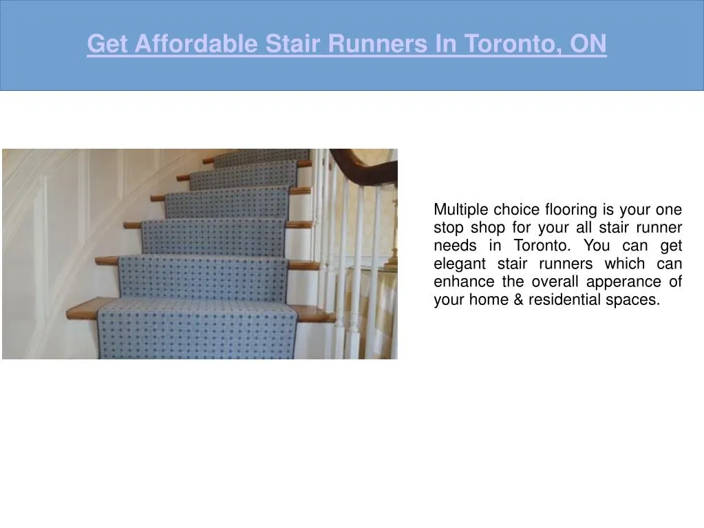 get affordable stair runners in toronto on