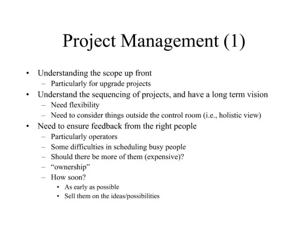 Project Management 1