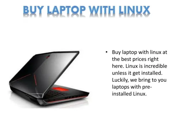 Buy Laptop with Linux