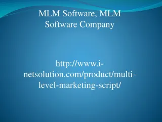 MLM Software Company - slide 1