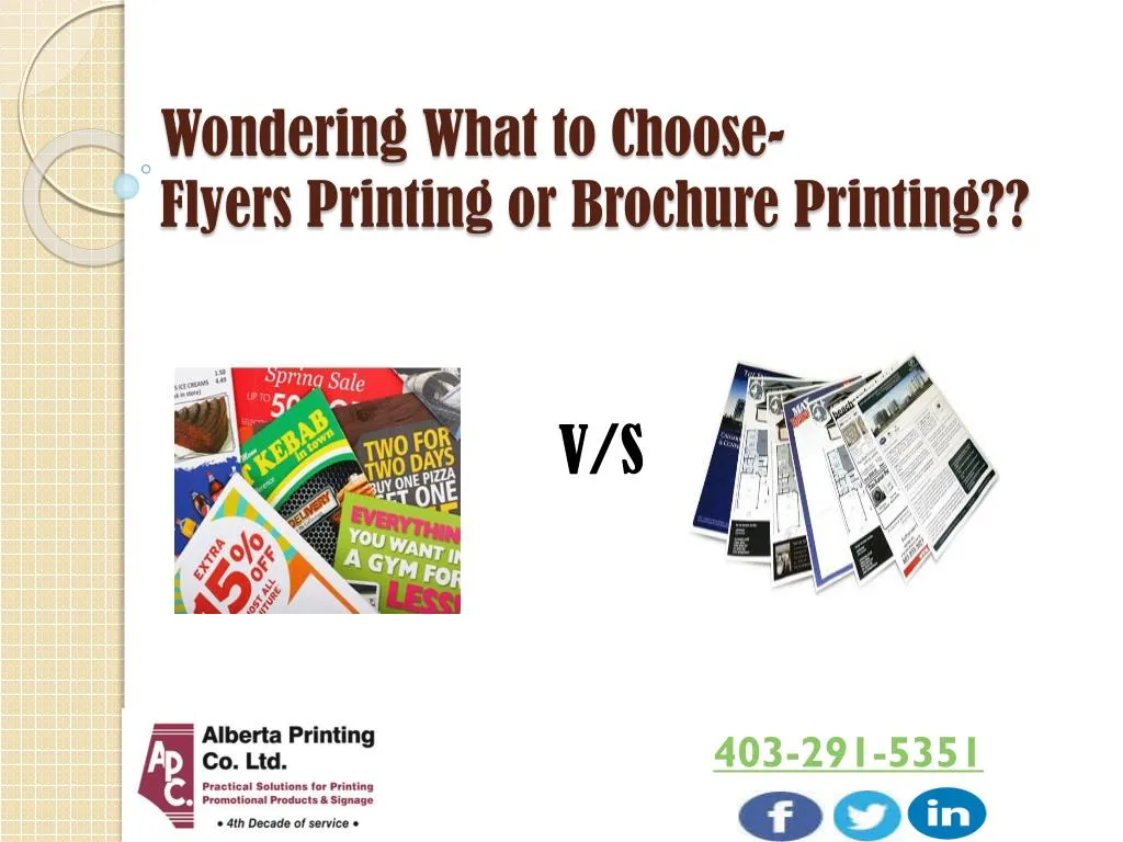 wondering what to choose flyers printing or brochure printing