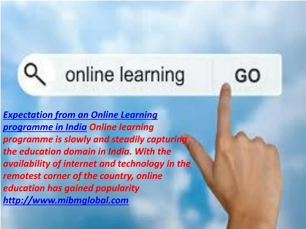 expectation from an online learning programme