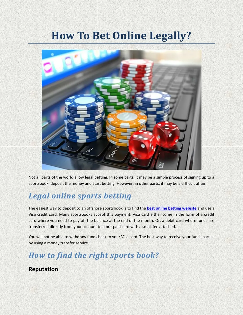 how to bet online legally