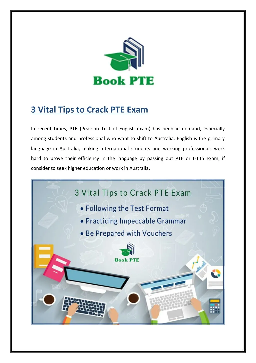 3 vital tips to crack pte exam