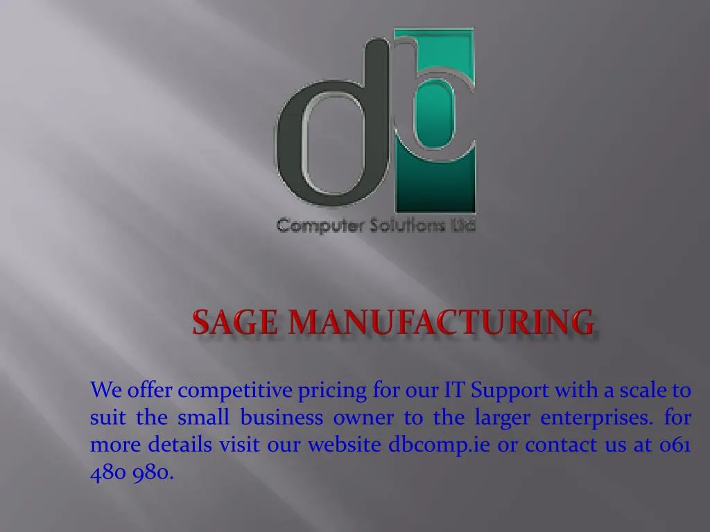 sage manufacturing