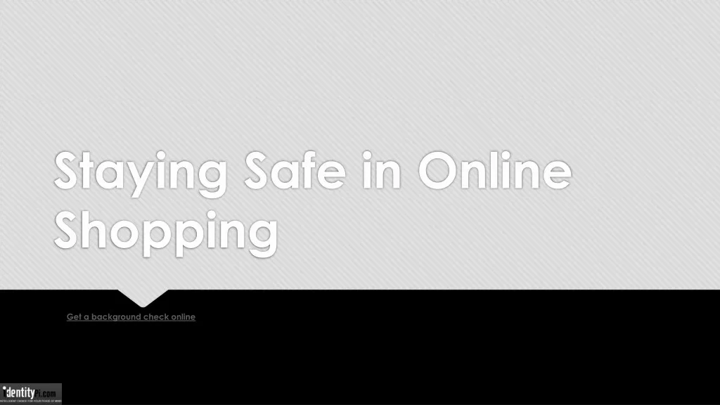 staying safe in online shopping