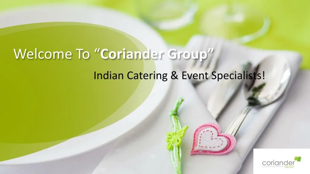 welcome to coriander group
