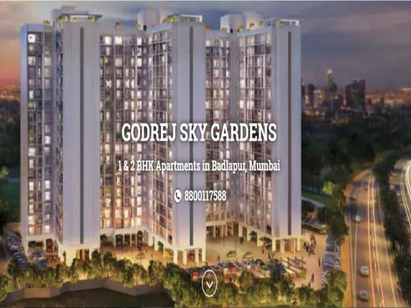 Godrej Sky Gardens | offers your dream homes in Badlapur