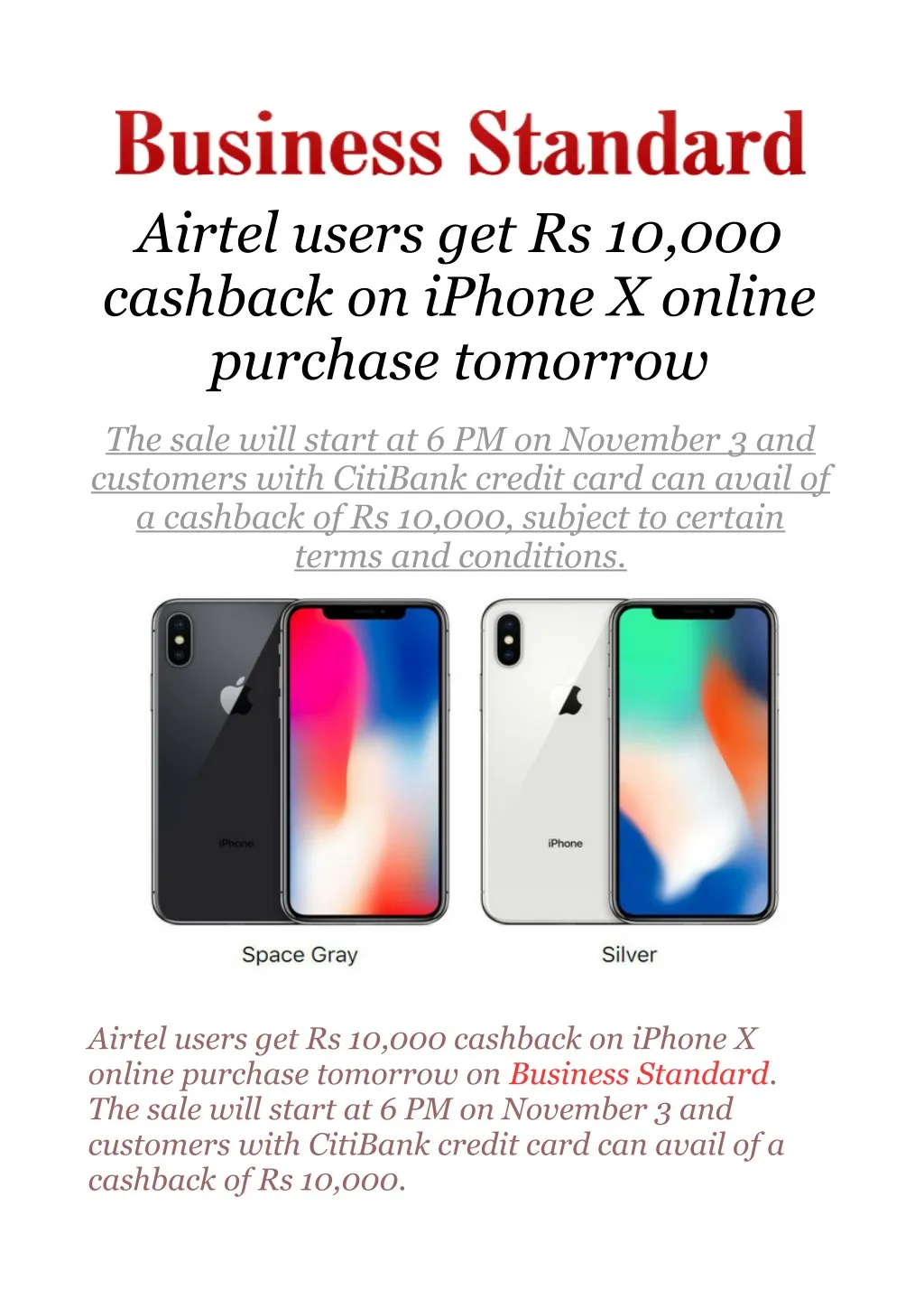 airtel users get rs 10 000 cashback on iphone