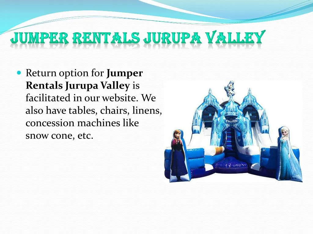 jumper rentals jurupa valley