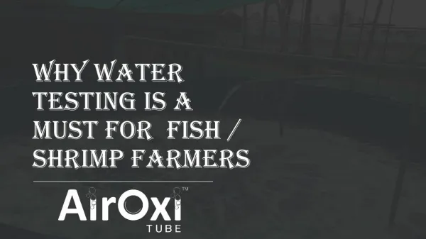 Water Testing Kit for Fish and Shrimp Farmers - AirOxi Tube