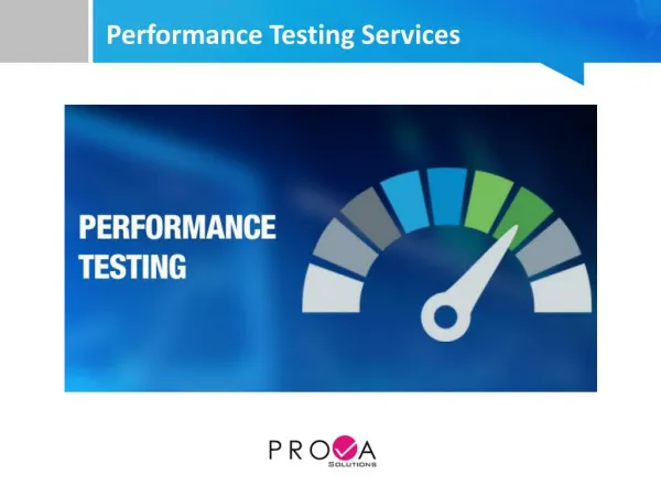 Performance testing services
