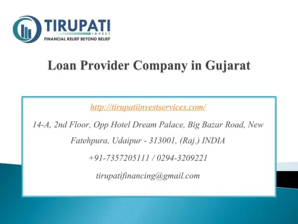 Loan Provider Company in Gujarat