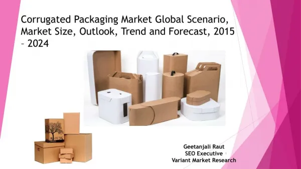 Corrugated Packaging Market Global Scenario, Market Size, Outlook, Trend and Forecast, 2015 – 2024