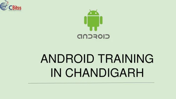 Android traning in chandigarh