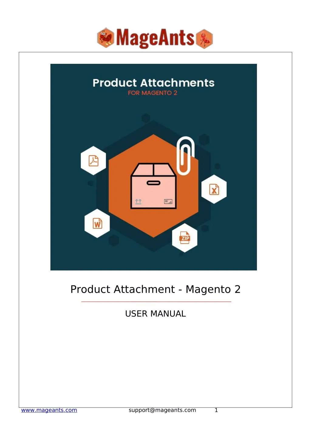 product attachment magento 2