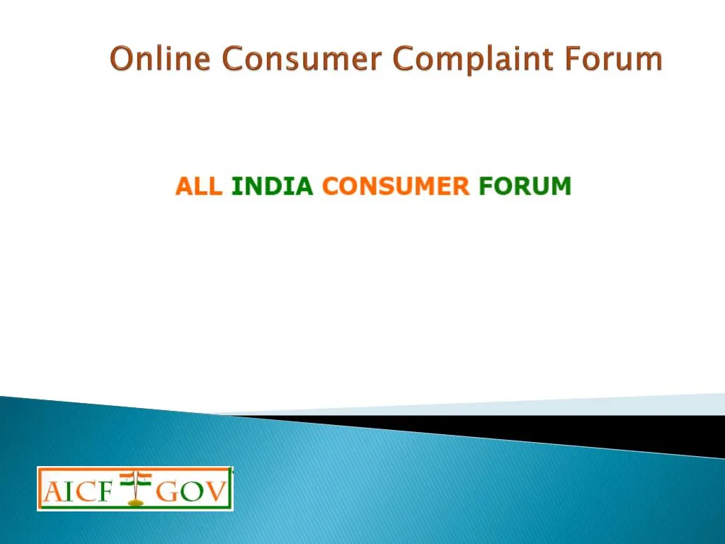 online consumer complaint forum