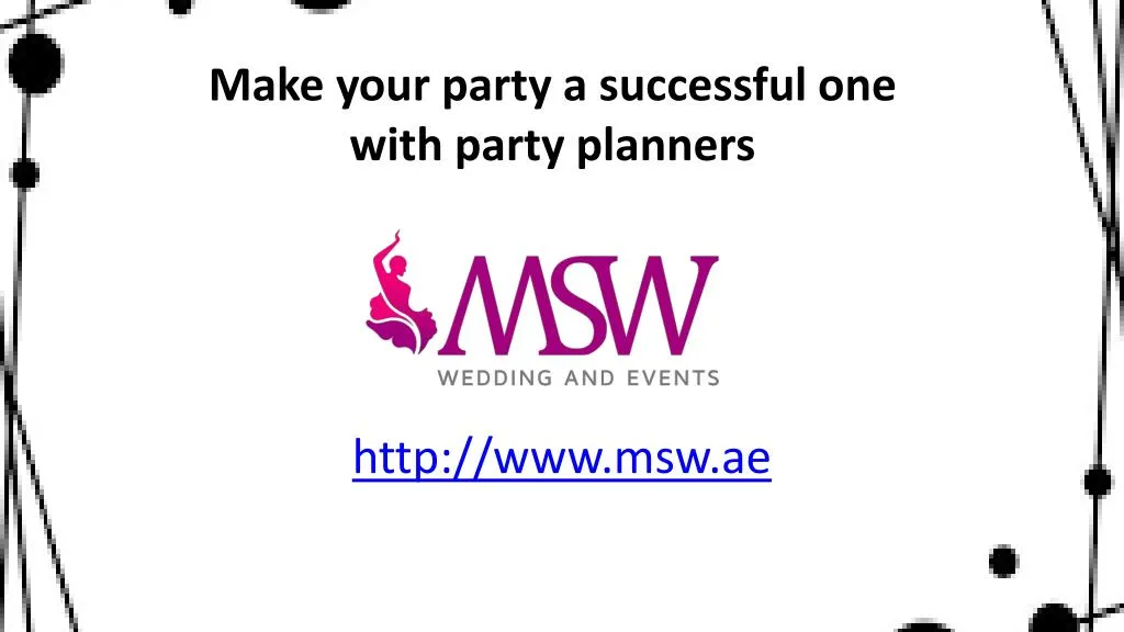 make your party a successful one with party planners