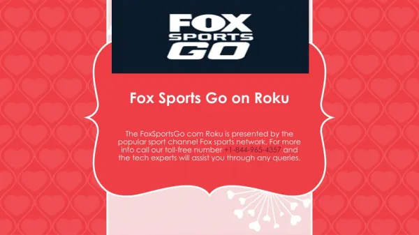 Fox Sports Go on Roku