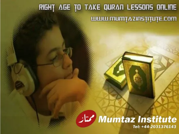 Right Age to Take Quran lessons online