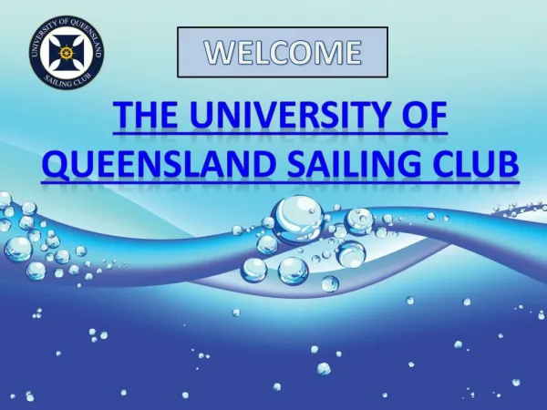 University of Queensland UQ sailing in Brisbane