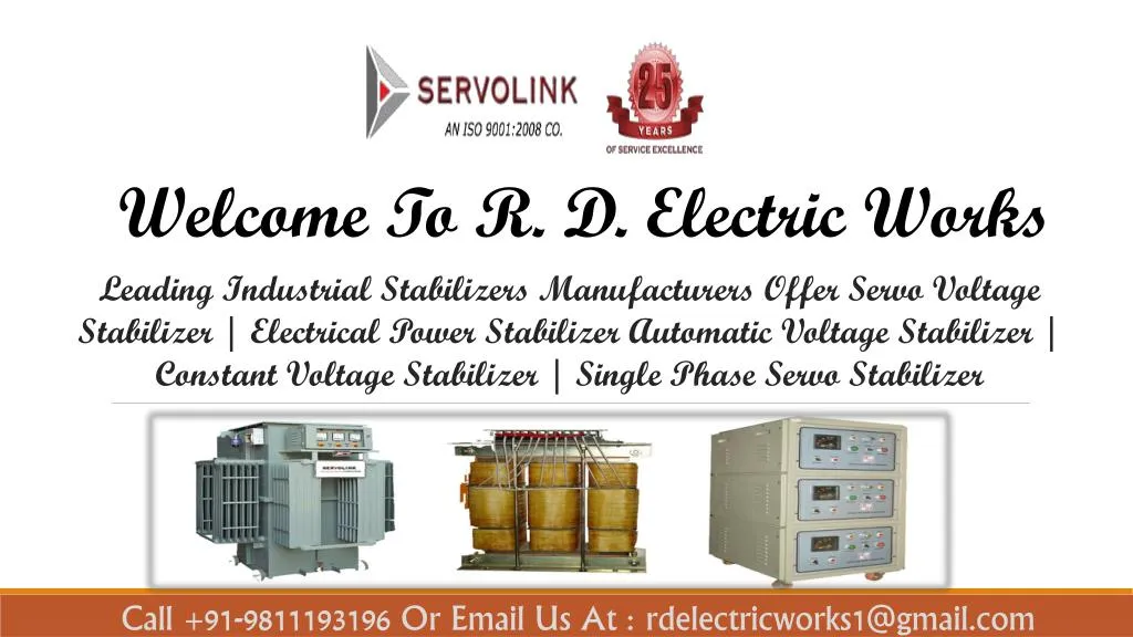 welcome to r d electric works