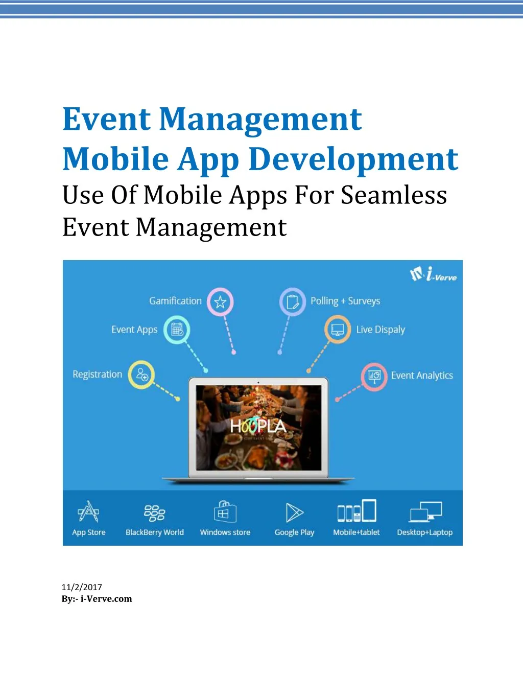 event management mobile app development